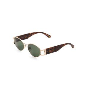FRENCH CONNECTION Gold Round Sunglasses